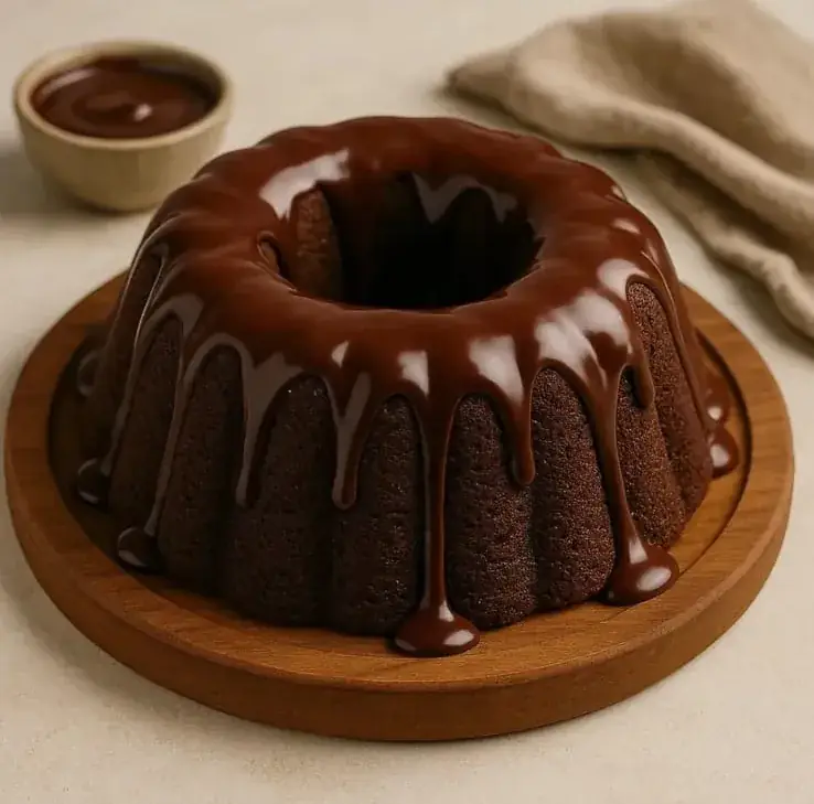 Bolo de Chocolate com Calda