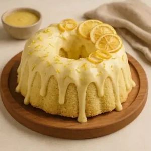Bolo de Limão com Calda