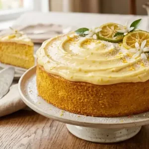 Bolo de Limão com Creme